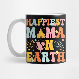 Happiest Mama On Earth  Groovy Mom  Mother's Day Mug